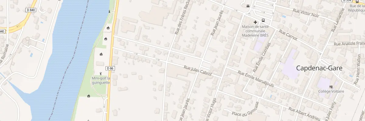 Plan du 20 Rue du Doc Sanieres Vernhol à Capdenac-Gare