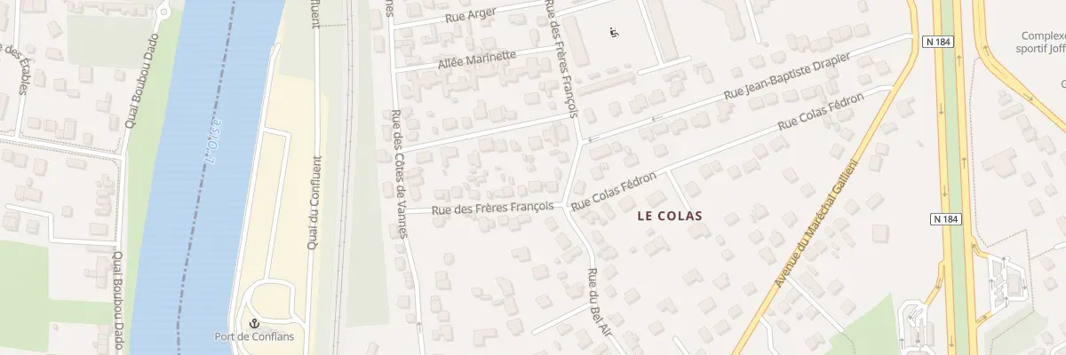 Plan du 17 Rue des Frères François à Conflans-Sainte-Honorine