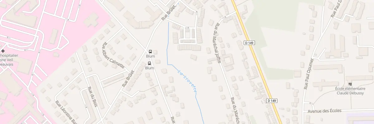 Plan du 77 Rue du Maréchal Joffre à Beauvais