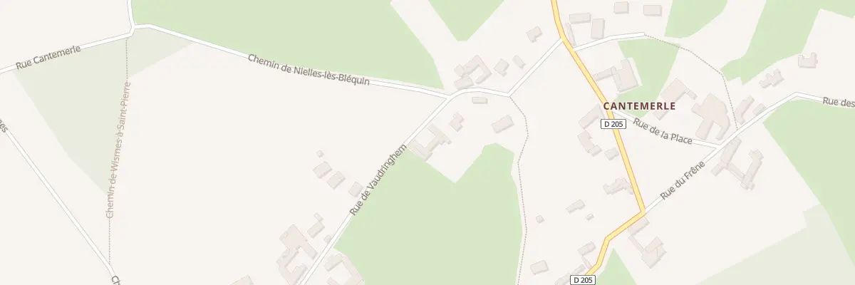 Plan du 9 Rue de Vaudringhem à Wismes