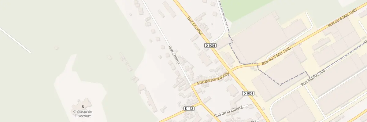 Plan du 33 Rue Chanzy à Flixecourt