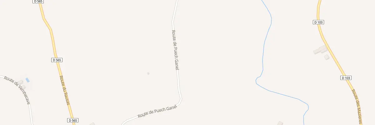 Plan du 5190 Le Pouget à Lunac