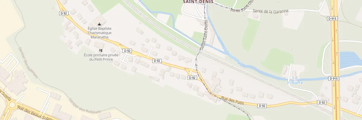 Plan du 84 Rue des Pâtis à Osny