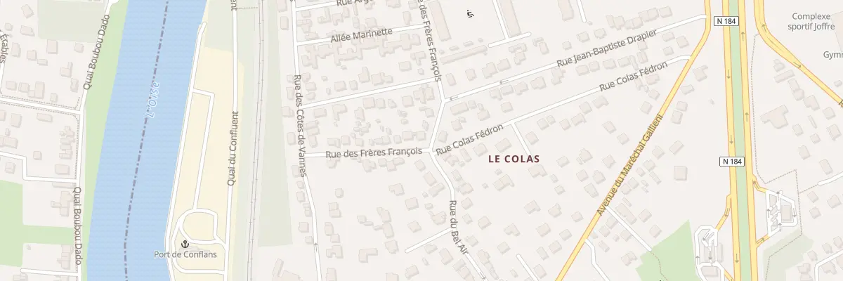 Plan du 19 Rue des Frères François à Conflans-Sainte-Honorine