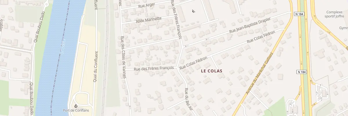Plan du 21 Rue des Frères François à Conflans-Sainte-Honorine