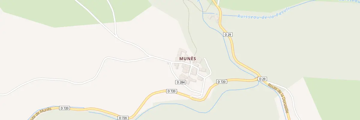 Plan du 86 Hameau de Munès à Rodome