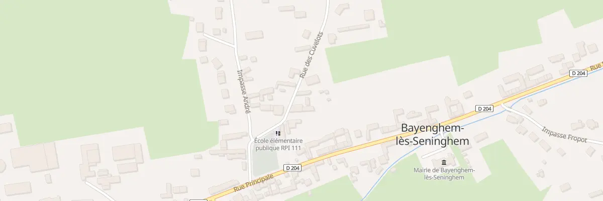 Plan du 14 Rue des Cuvelots à Bayenghem-lès-Seninghem
