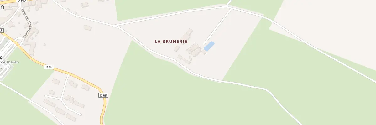 Plan du 5451 La Brunerie à Thevet-Saint-Julien