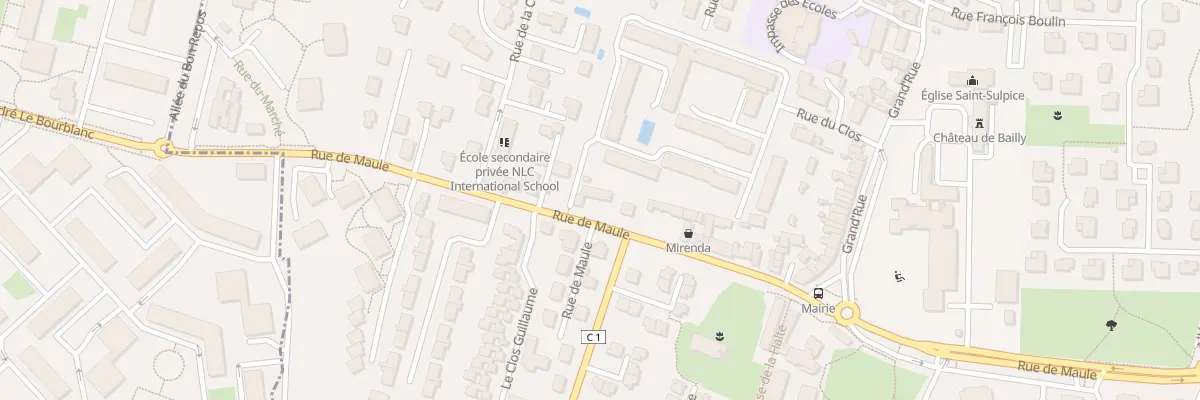 Plan du 18T Rue de Maule à Bailly