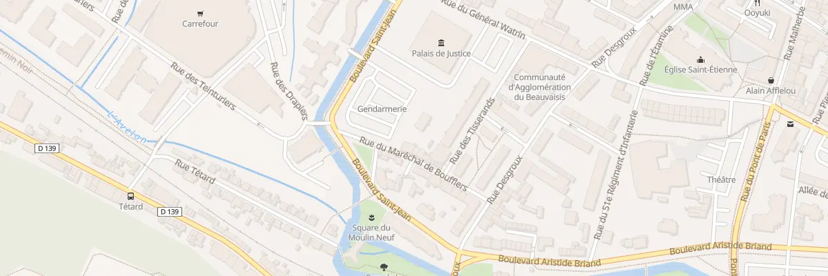 Plan du 28 Rue du Maréchal de Boufflers à Beauvais