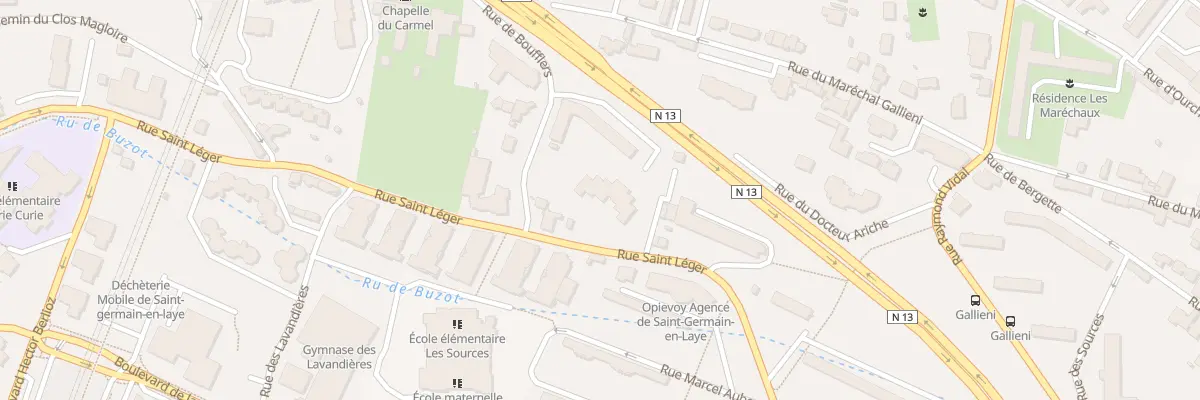 Plan du 18 Rue Saint Léger à Saint-Germain-en-Laye