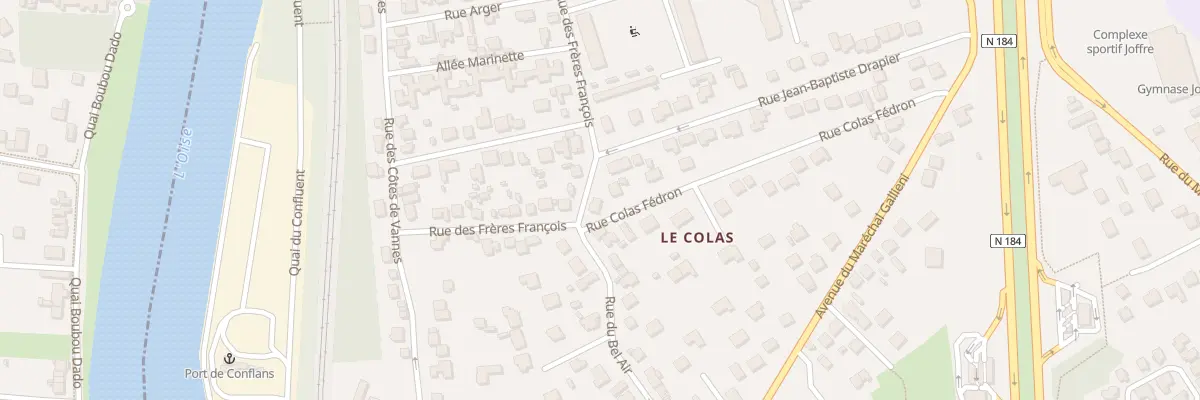 Plan du 12 Rue des Frères François à Conflans-Sainte-Honorine