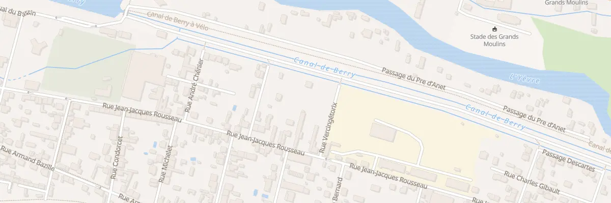 Plan du 44 Rue Jean Jacques Rousseau à Vierzon
