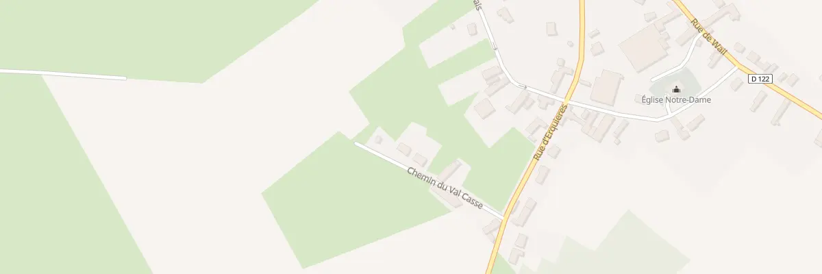 Plan du 106 Che du Val Casse à Vacqueriette-Erquières
