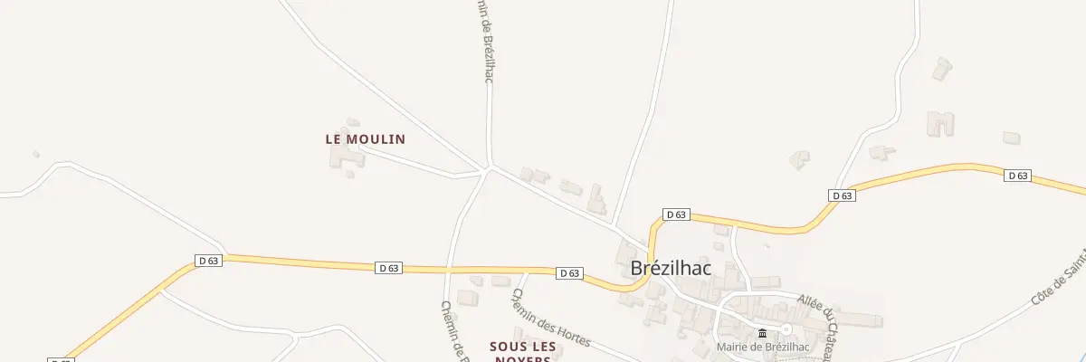 Plan du 39 Las Planos à Brézilhac