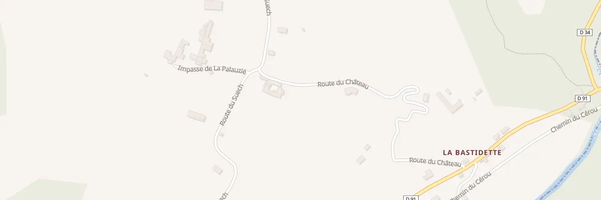 Plan du 8 Rte du Château au Ségur