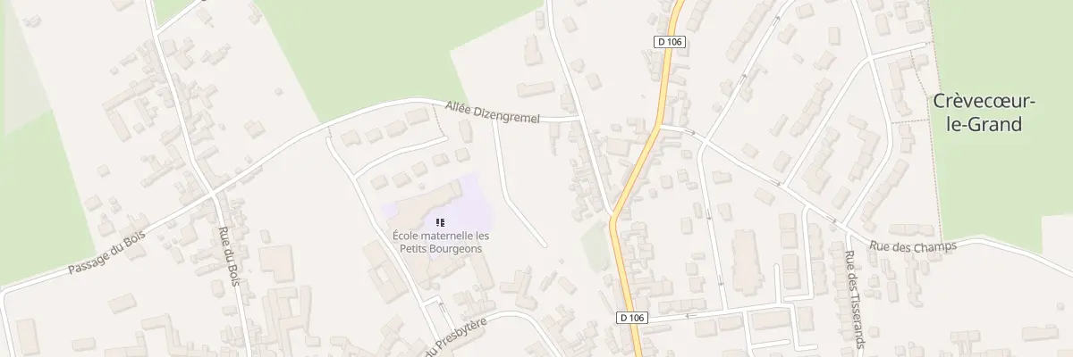 Plan du 13 Rue de la Houssoye à Crèvecœur-le-Grand