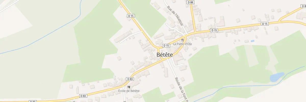 Plan du 3 Rue de la Bascule à Bétête