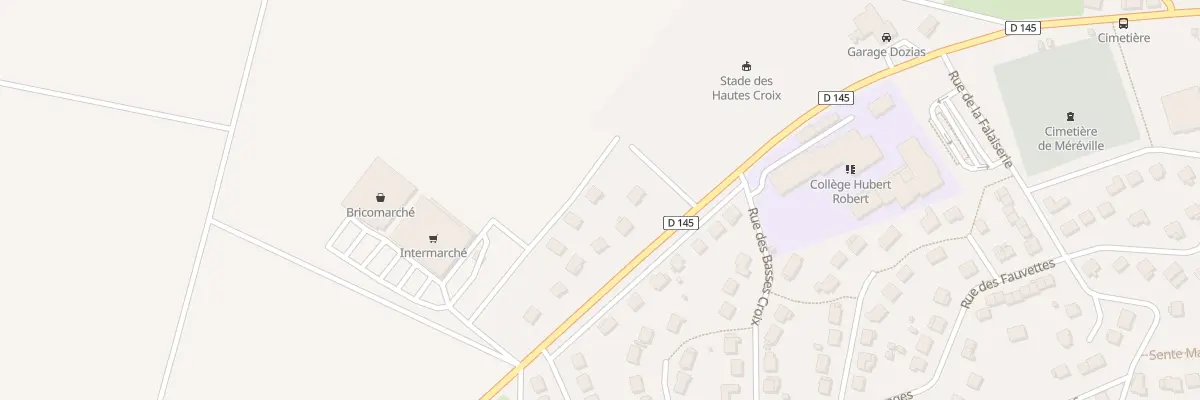 Plan du 16A Rte de Montreau au Mérévillois