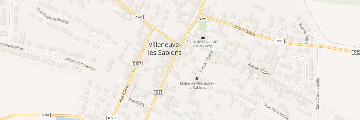 Plan du 16 Gr Grande Rue à Villeneuve-les-Sablons