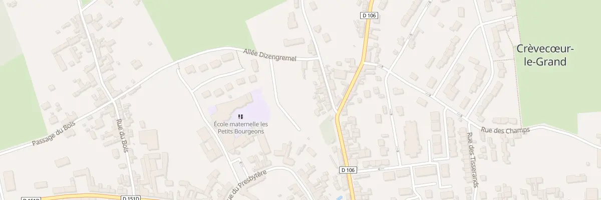 Plan du 9 Rue de la Houssoye à Crèvecœur-le-Grand