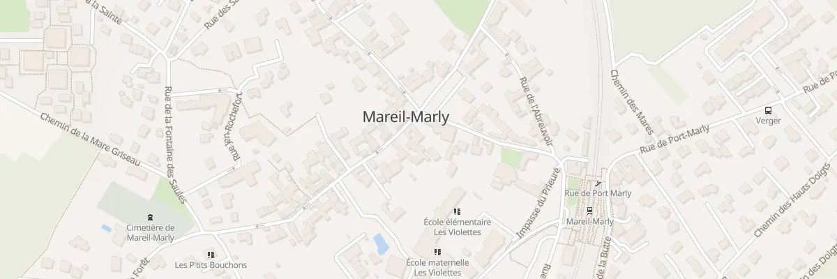 Plan du 1 Rue du Belvédère à Mareil-Marly
