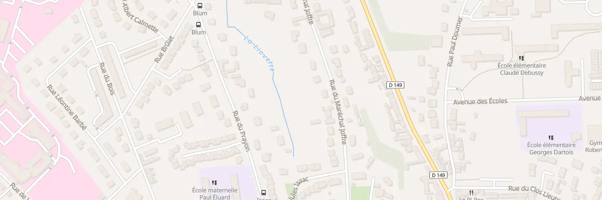 Plan du 63 Rue du Maréchal Joffre à Beauvais