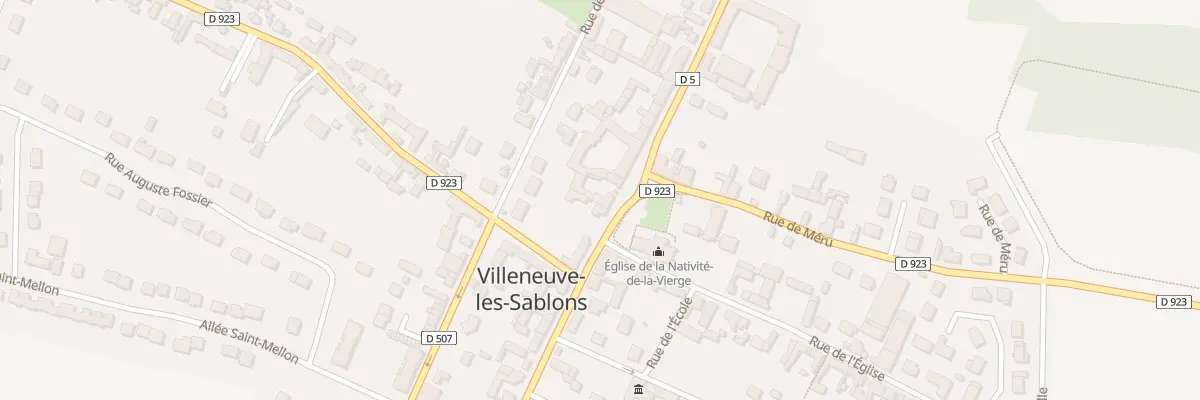Plan du 25 Gr Grande Rue à Villeneuve-les-Sablons