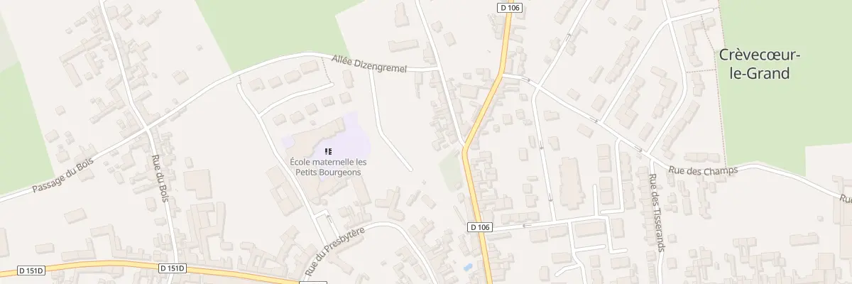 Plan du 5 Rue de la Houssoye à Crèvecœur-le-Grand