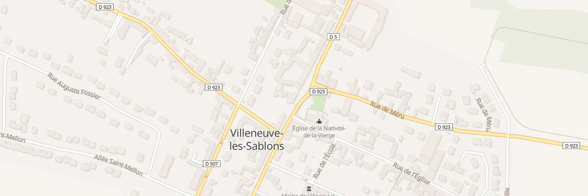 Plan du 25B Grande Rue à Villeneuve-les-Sablons