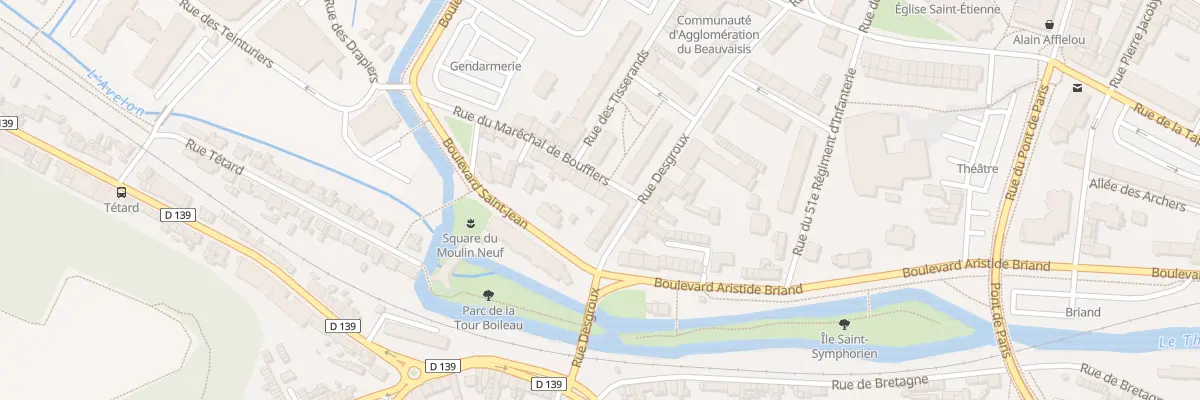 Plan du 3 Rue du Maréchal de Boufflers à Beauvais