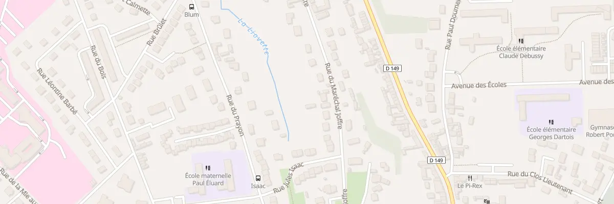 Plan du 59 Rue du Maréchal Joffre à Beauvais