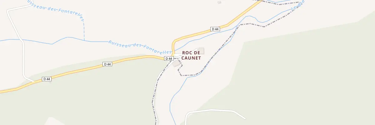 Plan du Roc de Canet à Pomy