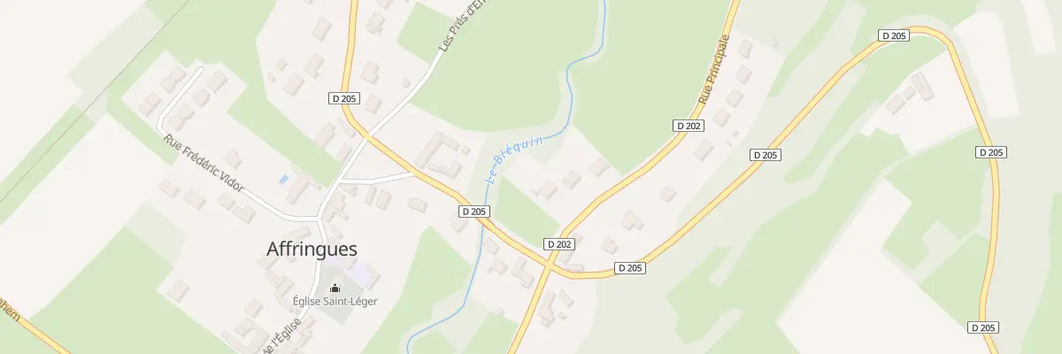 Plan du 38 Rue Principale à Affringues