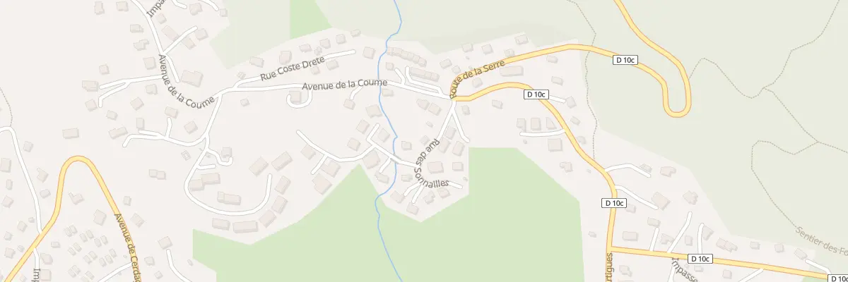 Plan de la Rue des Sonailles à Bolquère
