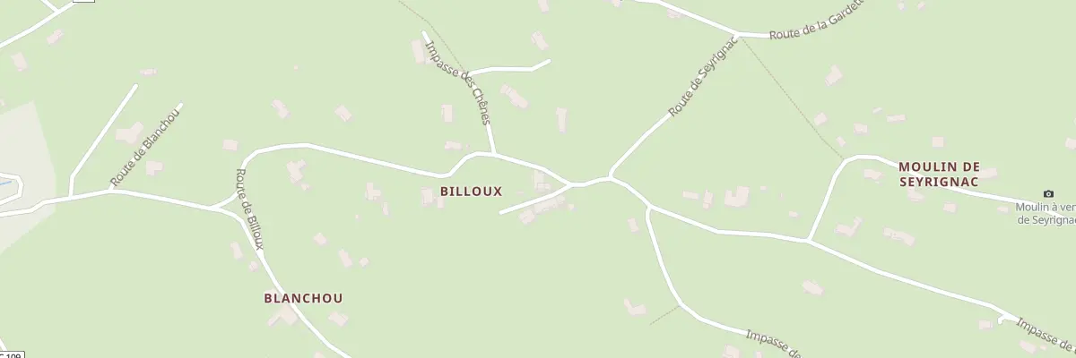 Plan du 584F Billoux à Viazac
