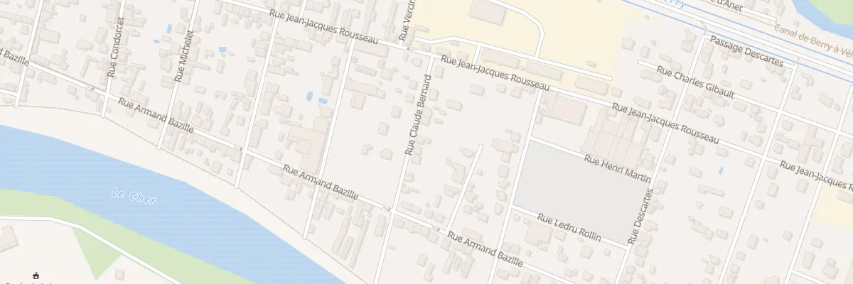 Plan du 12 Rue Claude Bernard à Vierzon