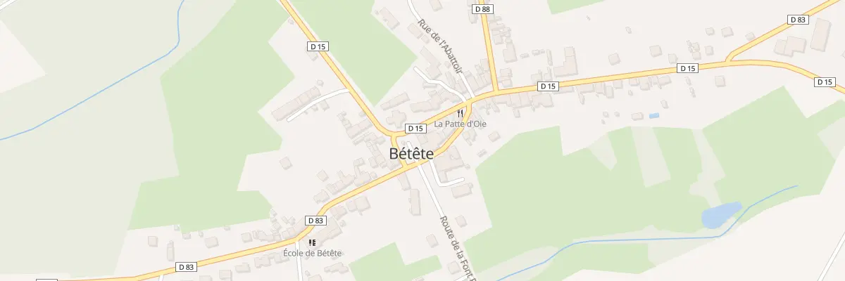Plan du 8 Pl du 18 Juin 1940 à Bétête