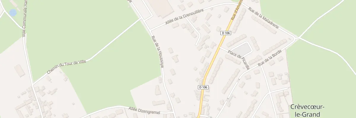 Plan du 26 Rue de la Houssoye à Crèvecœur-le-Grand