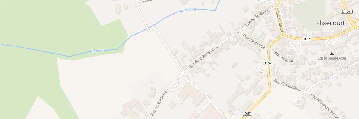 Plan du 28 Rue de la Résistance à Flixecourt