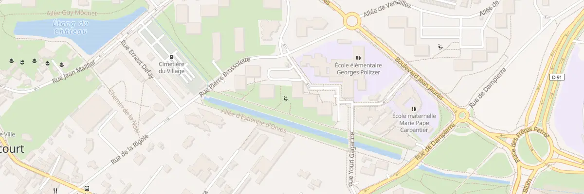 Plan du 4 Rue Youri Gagarine à Guyancourt