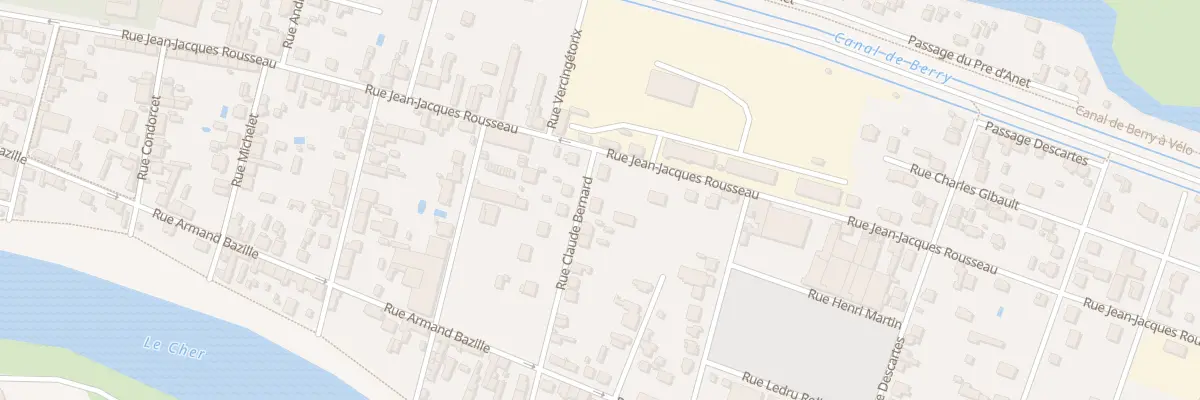 Plan du 4 Rue Claude Bernard à Vierzon