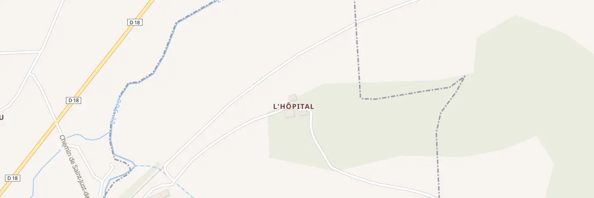Plan du 118 L’Hôpital à Alaigne