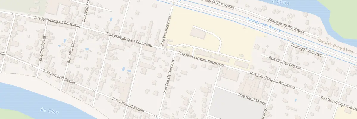 Plan du 79B Rue Jean Jacques Rousseau à Vierzon