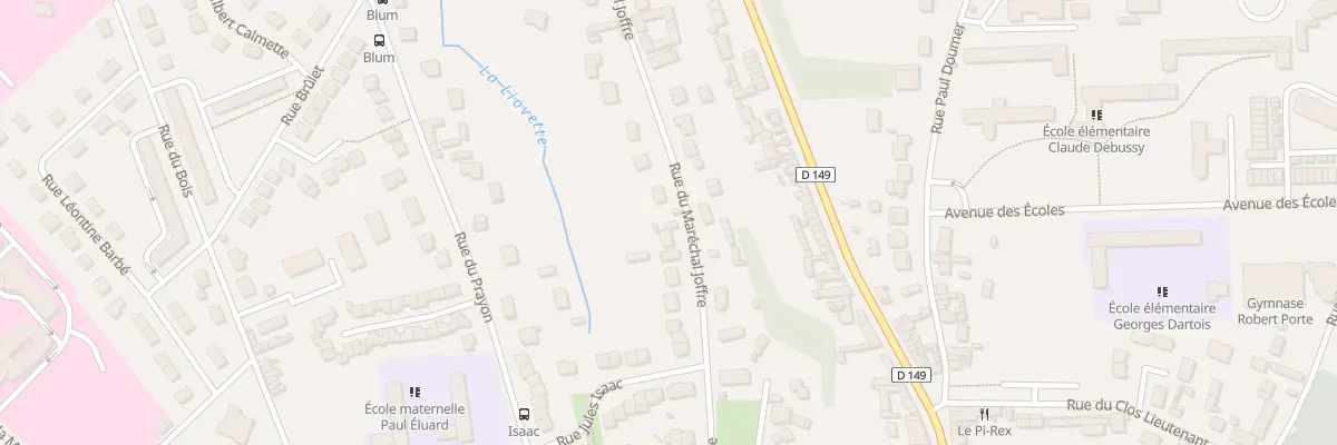 Plan du 61 Rue du Maréchal Joffre à Beauvais