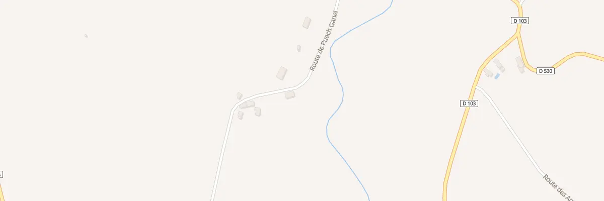 Plan du 892 Rte de Puech Ganel à Lunac