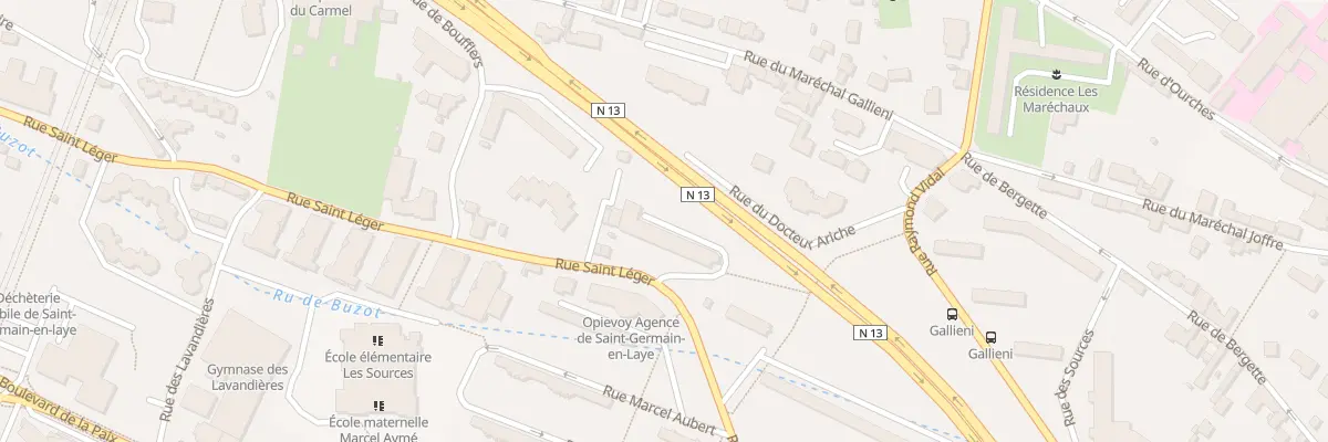 Plan du 10 Rue Saint Léger à Saint-Germain-en-Laye