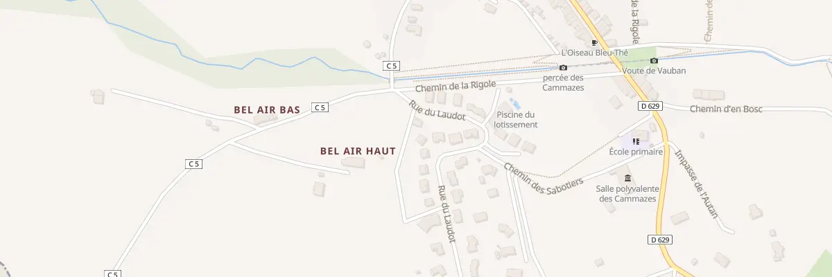 Plan du 10 Rue du Laudot aux Cammazes