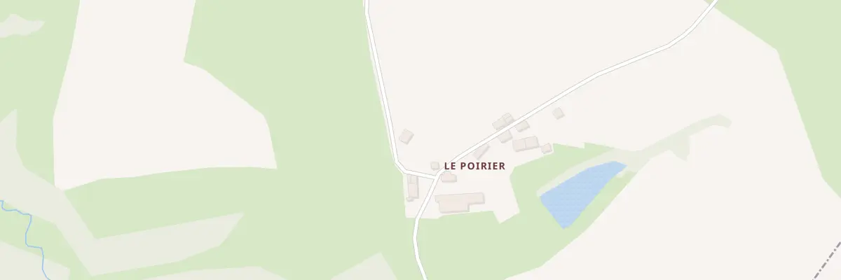 Plan du 3 Le Poirier à Sazeray