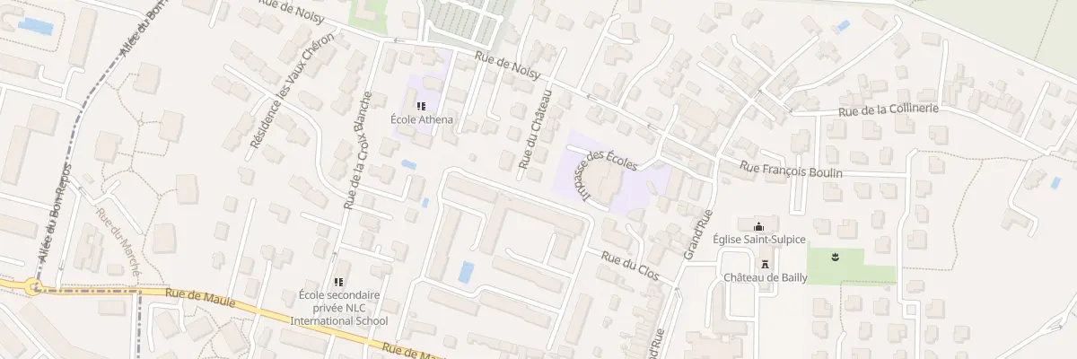 Plan du 11 Rue du Château à Bailly